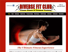 Tablet Screenshot of diversefitclub.com